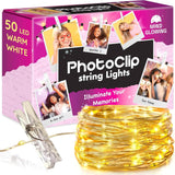 Mind-Glowing Photo Clips String Light - Dreamy Fairy Lights with Clips - Stocking Stuffers for Teen Girls 2025 - Trendy Stuff Room Decor - Christmas Gift for Any Year Old Tween Girl (50 LED, 16.4 ft)