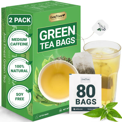 Green Tea - 80 Tea Bags (Pack of 2)