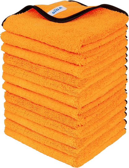 MR.SIGA_Professional_Premium_Microfiber_Towels_for_Cars,_Dual-Sided_Car_Washing_and_Detailing_Towels,_Gold,_15.7_x_23.6_inch,_12_Pack