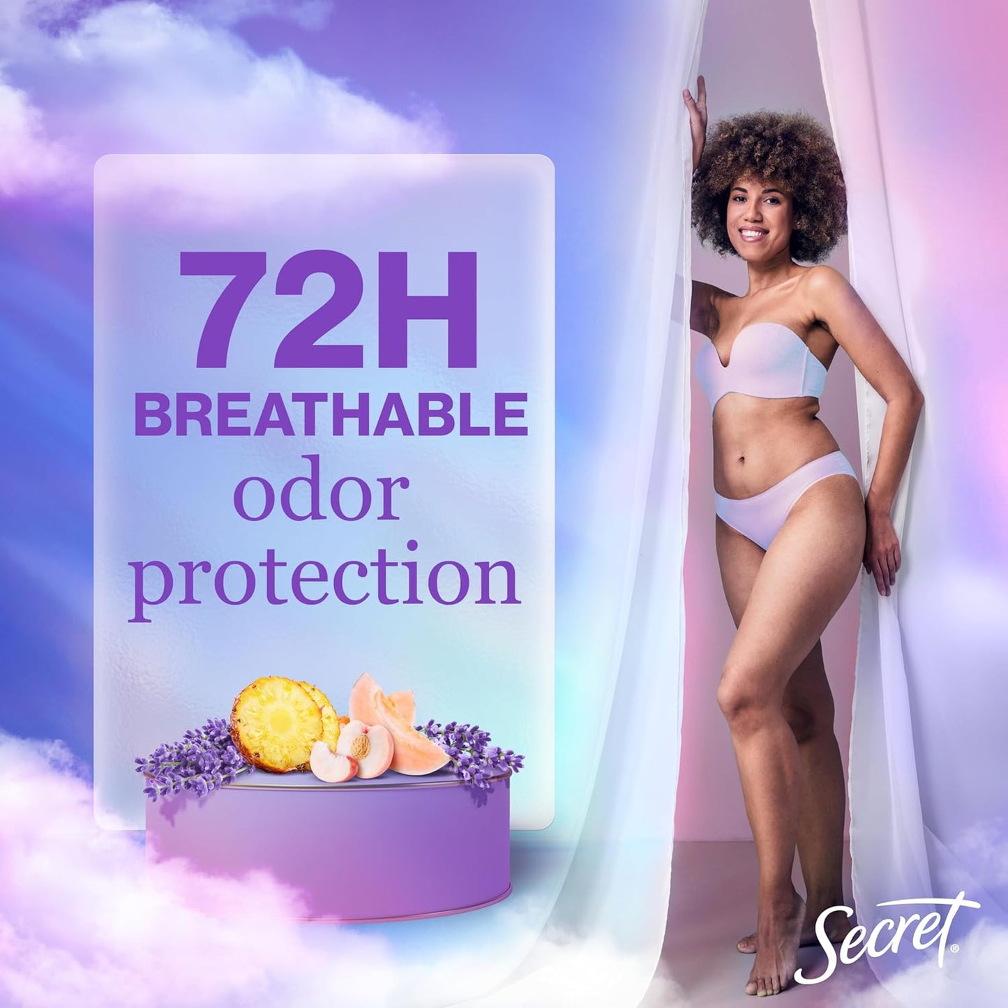 Secret_Fresh_Antiperspirant_Deodorant_for_Women,_72hr_Breathable_Sweat_&_Odor_Protection,_Instant_Freshness_&_Gentle,_PH_Balancing_Minerals,_Clear_Gel,_Relaxing_Lavender_Scent,_2.6_oz