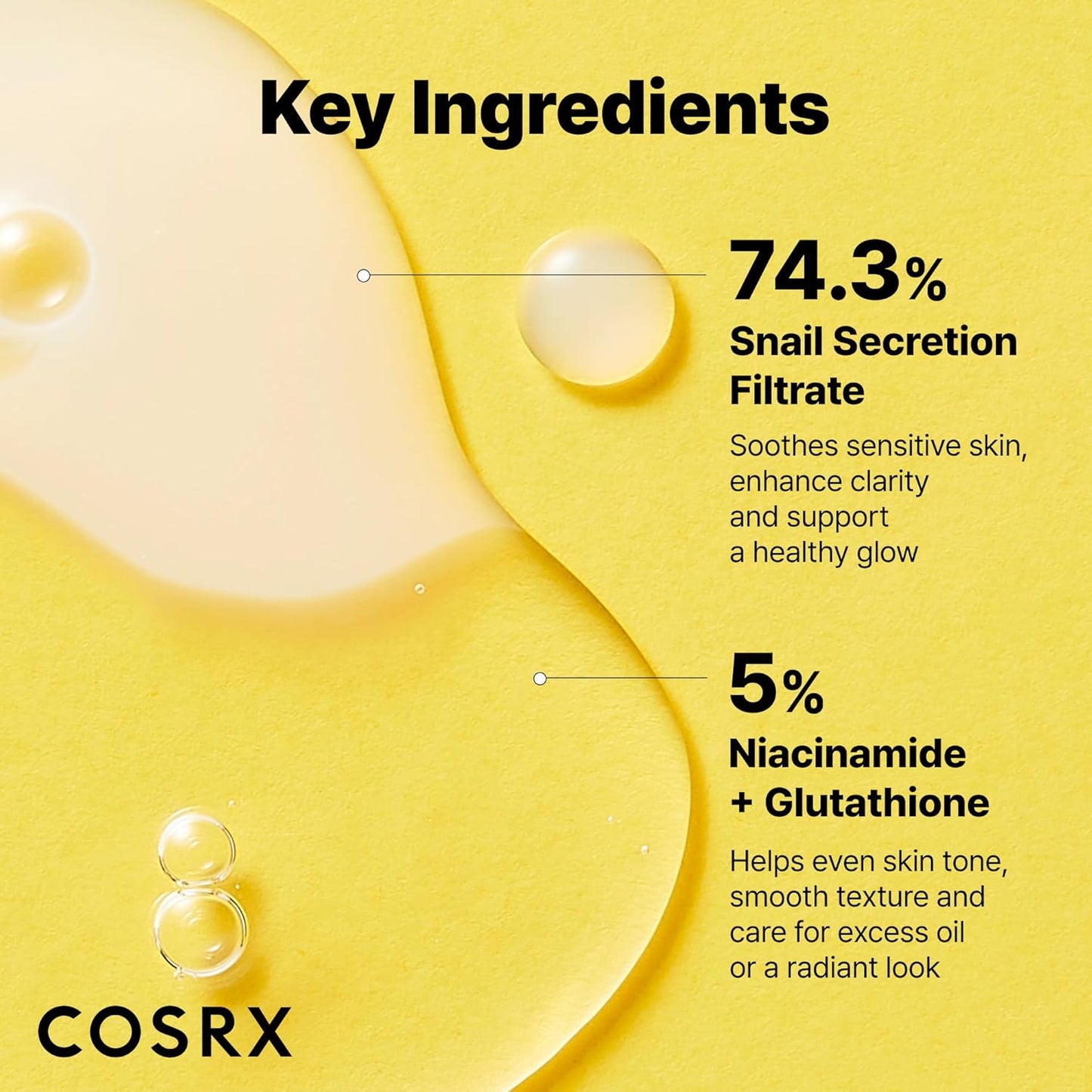 COSRX_Snail_Mucin_74%_+_Niacinamide_5%_Dual_Essence,_Anti_Aging_Face_Serum_for_Dull_Skin,_Sensitive_Skin,_Korean_Skin_Care,_2.70_fl.oz_/_80ml