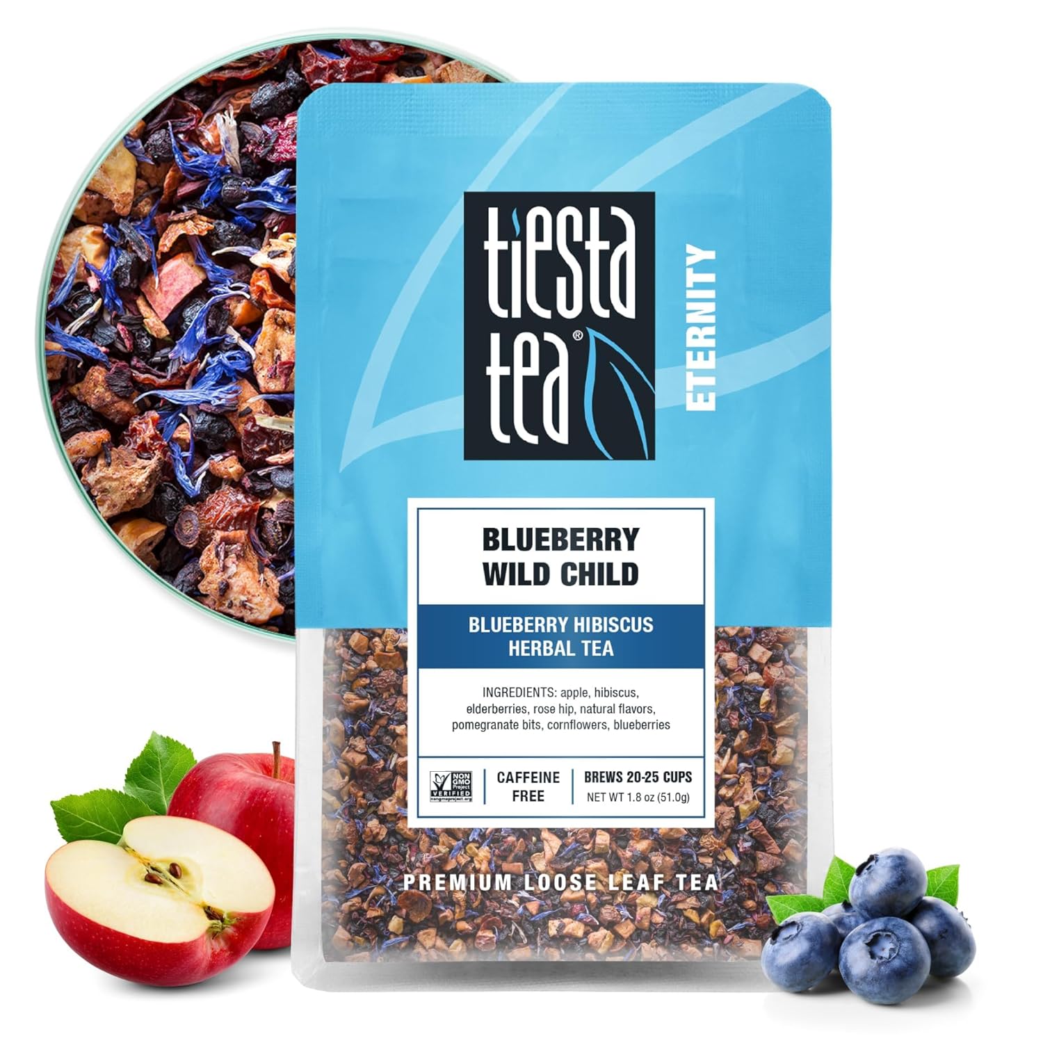 Tiesta_Tea_Blueberry_Wild_Child,_Loose_Leaf,_Blueberry_Hibiscus_Herbal_Tea,_Premium_Non-Caffeinated_Fruit_Blend,_Make_Hot_or_Iced_&_Brews_Up_to_25_Cups,_1.8_Ounce_Resealable_Pouch