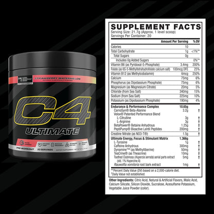 C4_Ultimate_Pre_Workout_Powder_Watermelon_-_Sugar_Free_Preworkout_Energy_Supplement_for_Men_&_Women_-_300mg_Caffeine_+_3.2g_Beta_Alanine_+_2_Patented_Creatines_-_20_Servings
