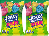 JOLLY RANCHER Gummies Sours Assorted Fruit Flavored Candy Bag, 6.5 oz (Pack of 2)