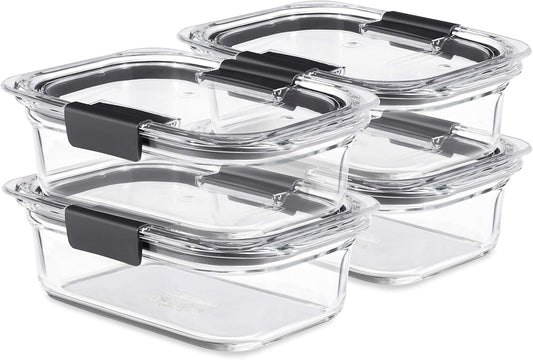 Rubbermaid_Brilliance_Glass_Food_Storage_Containers,_3.2_Cup,_Set_of_4,_BPA-Free,_Leak-Proof,_Clear