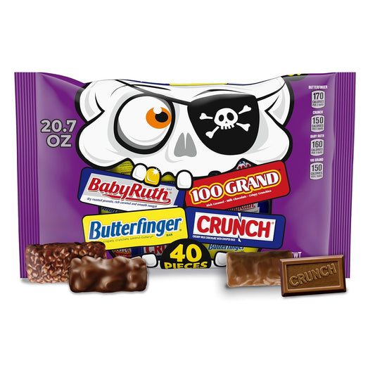 Butterfinger,_CRUNCH,_Baby_Ruth,_100_Grand_Fun_Size_Assorted_Candy_Bars,_Great_for_Sharing,_Bulk_40_Count_Pack,_20.7_oz