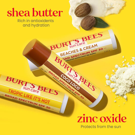 Burt’s_Bees_SPF_30_Lip_Balm,_Island_Getaway_-_Coco_Loco,_Beaches_&_Cream,_Tropic_Like_It's_Hot,_Water-Resistant_Sun_Care,_Natural_Origin_Lip_Treatment,_3_Tubes,_0.15_oz