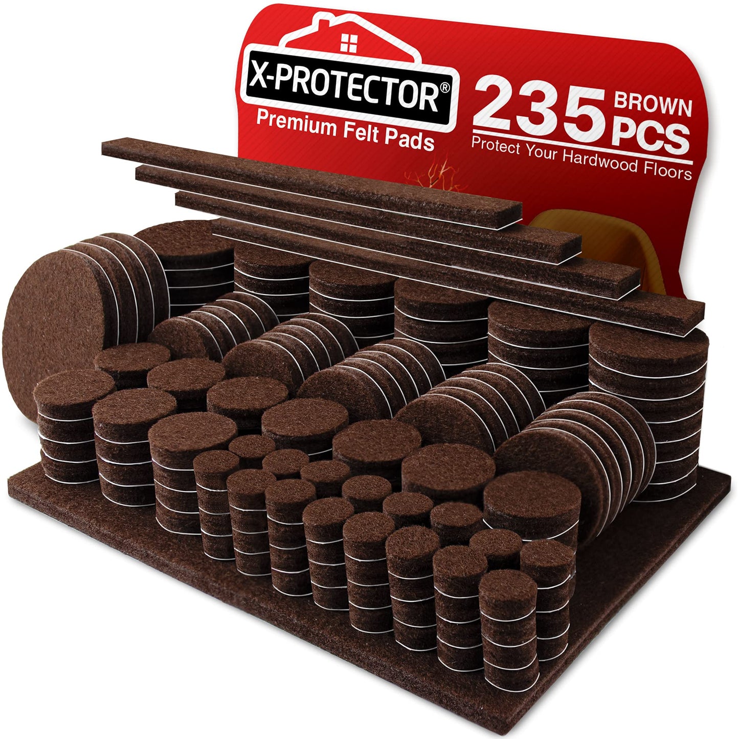 235 PCS Brown