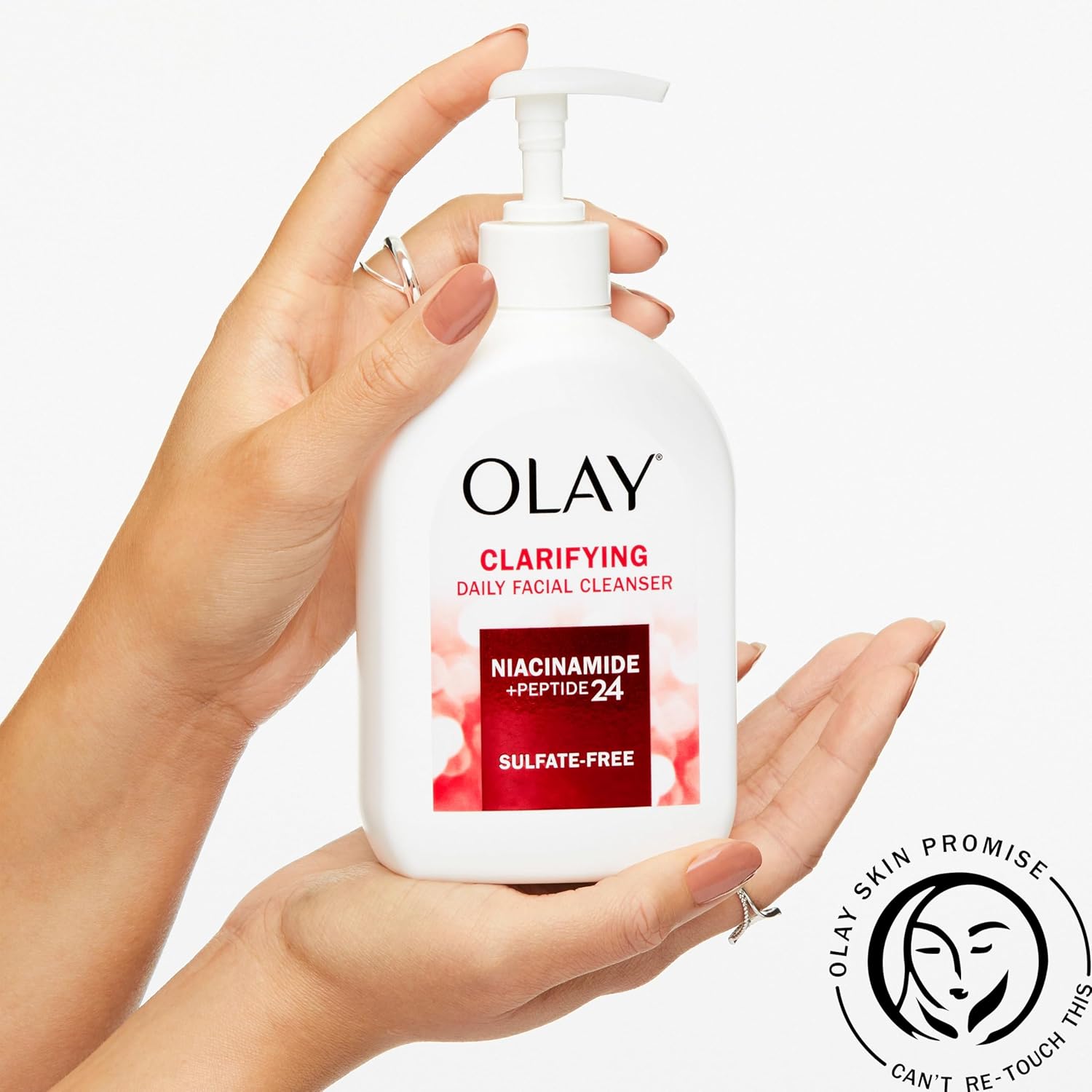 Olay_Face_Wash,_Daily_Facial_Cleanser_with_Niacinamide,_Peptides_&_Glycerin_-_Clarifying,_Refreshes_Skin_Surface,_Refines_Appearance_of_Pores_-_Sulfate-Free,_Paraben-Free,_Oil-Free,_16_Oz