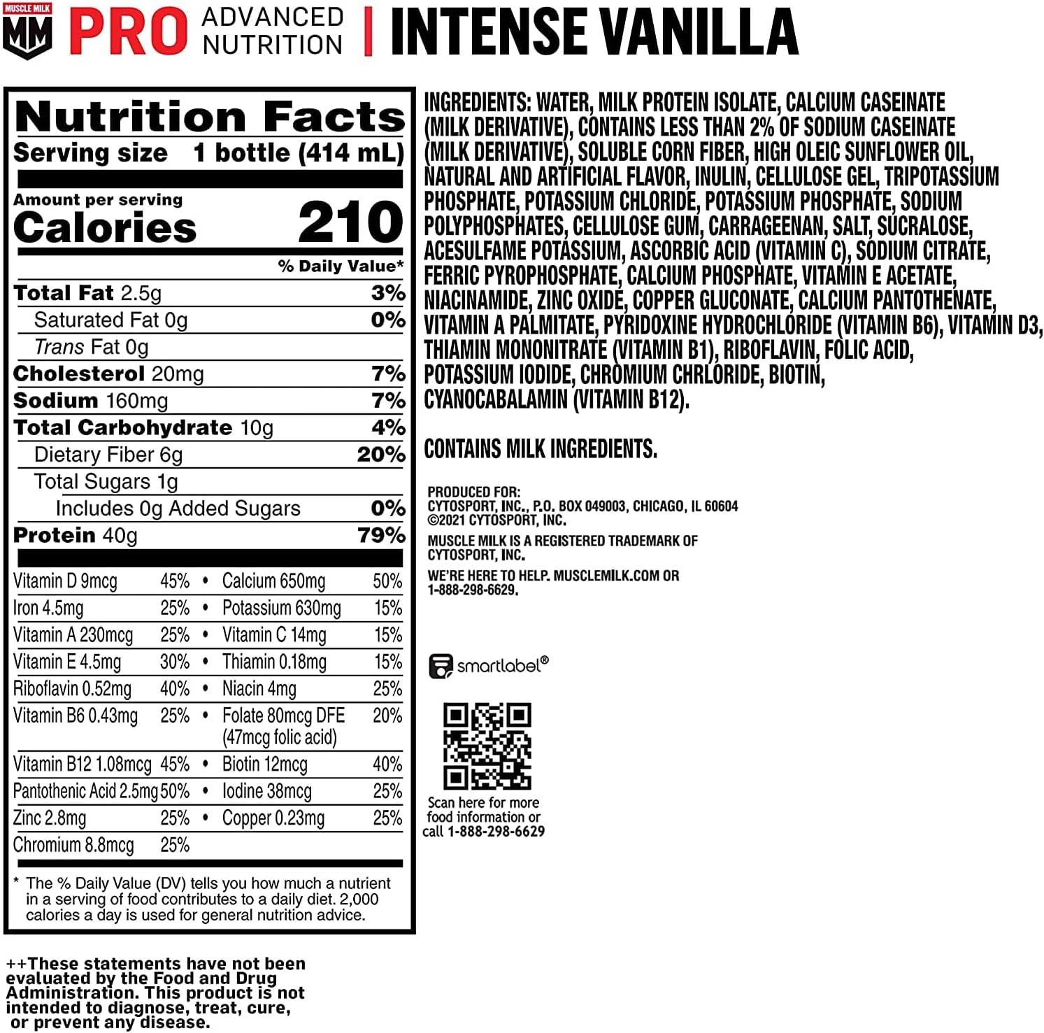 Muscle_Milk_Pro_Advanced_Nutrition_Protein_Shake,_Intense_Vanilla,_14_Fl_Oz_Bottle,_12_Pack,_40g_Protein,_1g_Sugar,_16_Vitamins_&_Minerals,_6g_Fiber,_Workout_Recovery,_Packaging_May_Vary