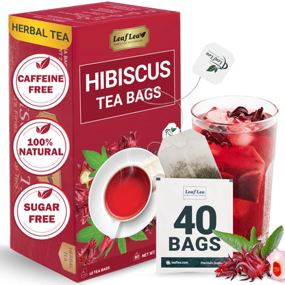 Hibiscus Tea - 40 Tea Bags (Pack of 1)