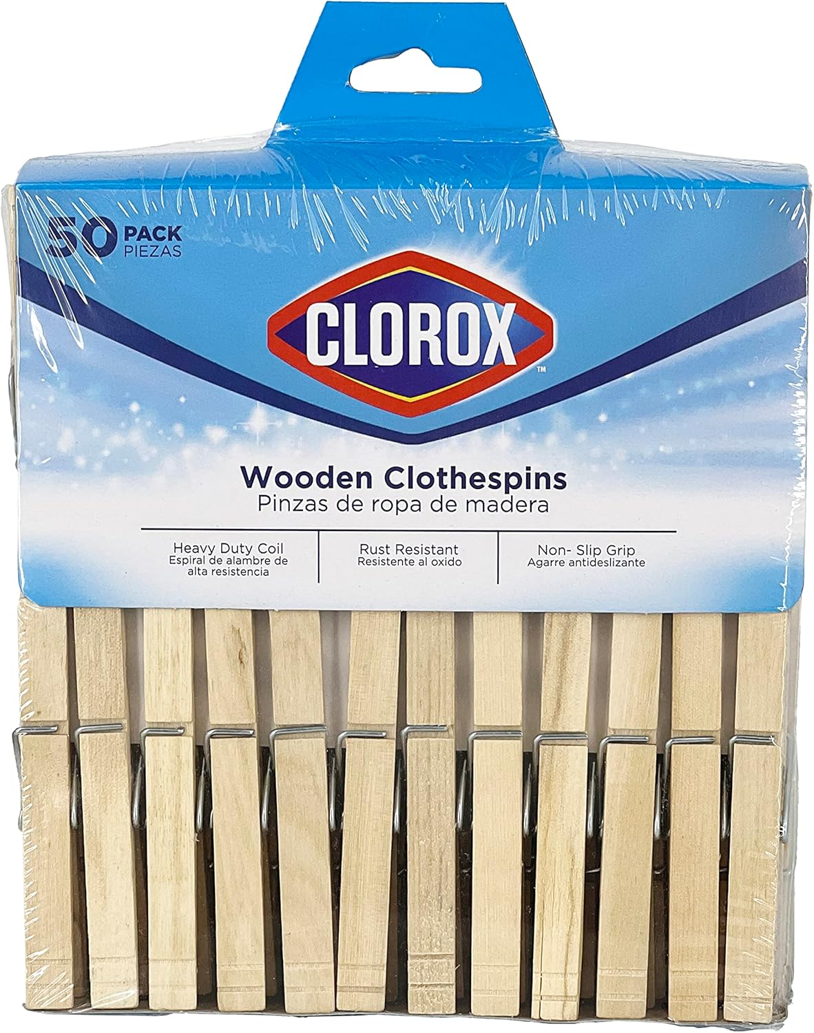 Clorox_Wood_Clothespins_with_Spring_–_Value_Pack_Set_of_50_|_Rust_Resistant,_Heavy-Duty_Coil,_Non-Slip_Grip_for_Line_Drying_Laundry,_Chip_Clips,_Crafts,_50_Pack