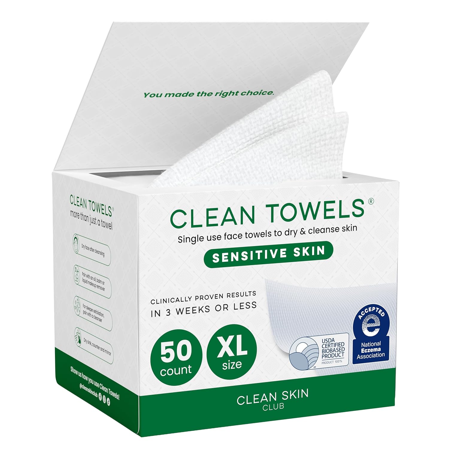 Clean_Skin_Club_Clean_Towels®_XL_Sensitive_Skin_|_Ultra-Soft_Disposable_Face_Towels_Infused_with_Aloe_&_Glycerin_|_Dermatologist-Approved_Towels_for_Sensitive_Skin,_Makeup_Remover_Dry_Wipes,_50_count