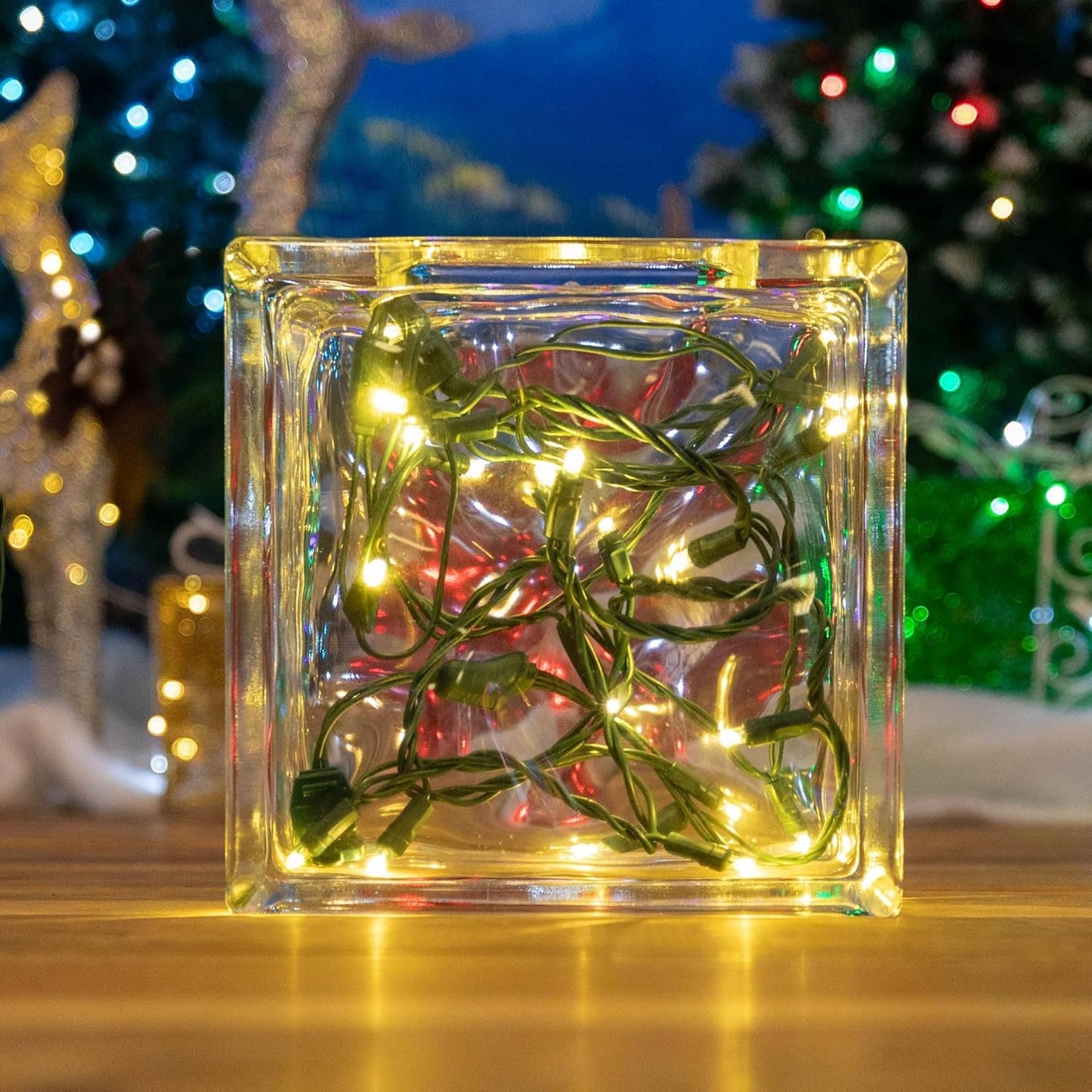 Novelty_Lights_8.5_Foot_20_Light_Mini_LED_Crafting_Lights,_Warm_White_LEDs_on_Green_Wire,_24_Inch_Lead,_Non-Connectable_Short_Fairy_Light_String_for_Art_Projects,_Bottle_Lights,_Crafts