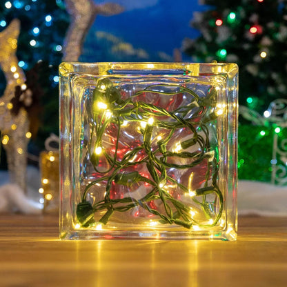 Novelty_Lights_8.5_Foot_20_Light_Mini_LED_Crafting_Lights,_Warm_White_LEDs_on_Green_Wire,_24_Inch_Lead,_Non-Connectable_Short_Fairy_Light_String_for_Art_Projects,_Bottle_Lights,_Crafts