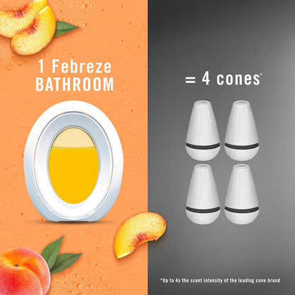 Febreze_Bathroom_Air_Freshener,_Odor-Fighting,_Plug_In_Alternative,_Air_Fresheners_for_Small_Spaces_in_Home,_Bathroom,_Kitchen,_&_Closet,_Lilac_&_Peach_Scents,_4ct_(2_of_Each_Scent)