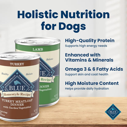 Blue_Buffalo_Homestyle_Recipe_Wet_Dog_Food_Pate_Variety_Pack,_Turkey_Meatloaf_Dinner_&_Lamb_Dinner_with_Garden_Vegetables,_Made_with_Natural_Ingredients,_12.5-oz._Can_(6_Count,_3_of_Each)