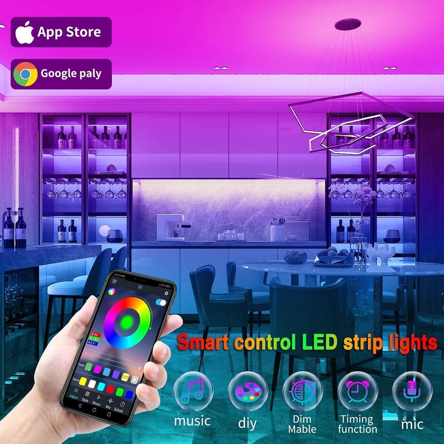 Led_Lights_50ft/65.6ft/100ft/130ft_Smart_APP_Control_Music_Sync_Strip_Lights_RGB_Color_Changing_Strips_with_Remote,_for_Bedroom_Kitchen_and_Party
