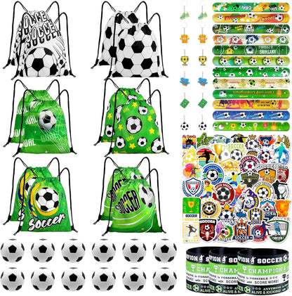 110Pcs_Soccer_Party_Favors_Drawstring_Bags_Soccer_Goodie_Bag_with_Mini_Ball,_Wristband,_Slap_bracelets,_Keychains,_Stickers_for_Soccer_Party_Supplies