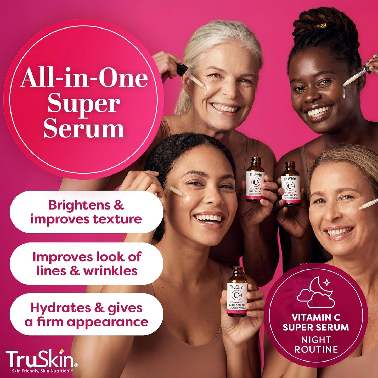 TruSkin_Vitamin_C_Super_Serum_for_Face_-_Five_Skin_Benefits_in_One_Serum_with_Vitamin_C,_Retinol,_Niacinamide,_Hyaluronic_Acid_&_Squalane_-_Brighten,_Firm_&_Smooth_the_Look_of_Skin,_2_Fl_Oz