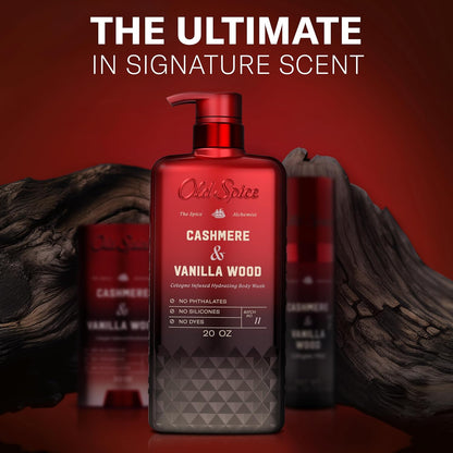 Old_Spice_Body_Wash_for_Men,_The_Spice_Alchemist_Collection,_24/7_Cologne_Infused_Hydration,_No_Trade_Off_Formula,_Free_of_Phthalates_Silicones_&_Dyes,_Cashmere_+_Vanilla_Wood_Scent,_20_oz