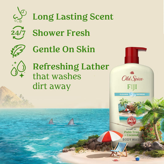 Old_Spice_Body_Wash_for_Men,_24/7_Shower_Fresh_with_Lasting_Scent,_Cleanse_&_Refresh,_Gentle_on_Skin,_Vitamin_B3,_Fiji_with_Palm_Tree_+_Coconut_Scent,_25_oz_(Pack_of_4)