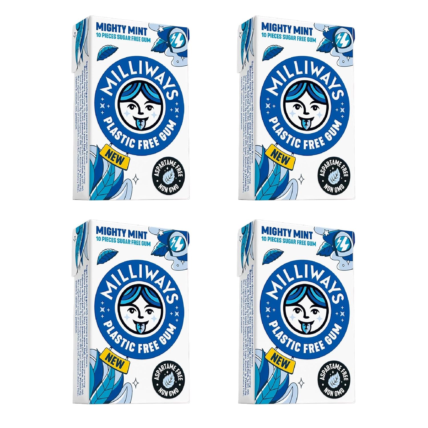 Milliways_Mighty_Mint_|_Plastic_Free_Gum_|_Xylitol,_Aspartame-Free,_Sugar-Free,_Plant-Based,_Natural_Chewing_Gum_|_40_Pieces_Total_(4_Packs_of_10_Pieces)