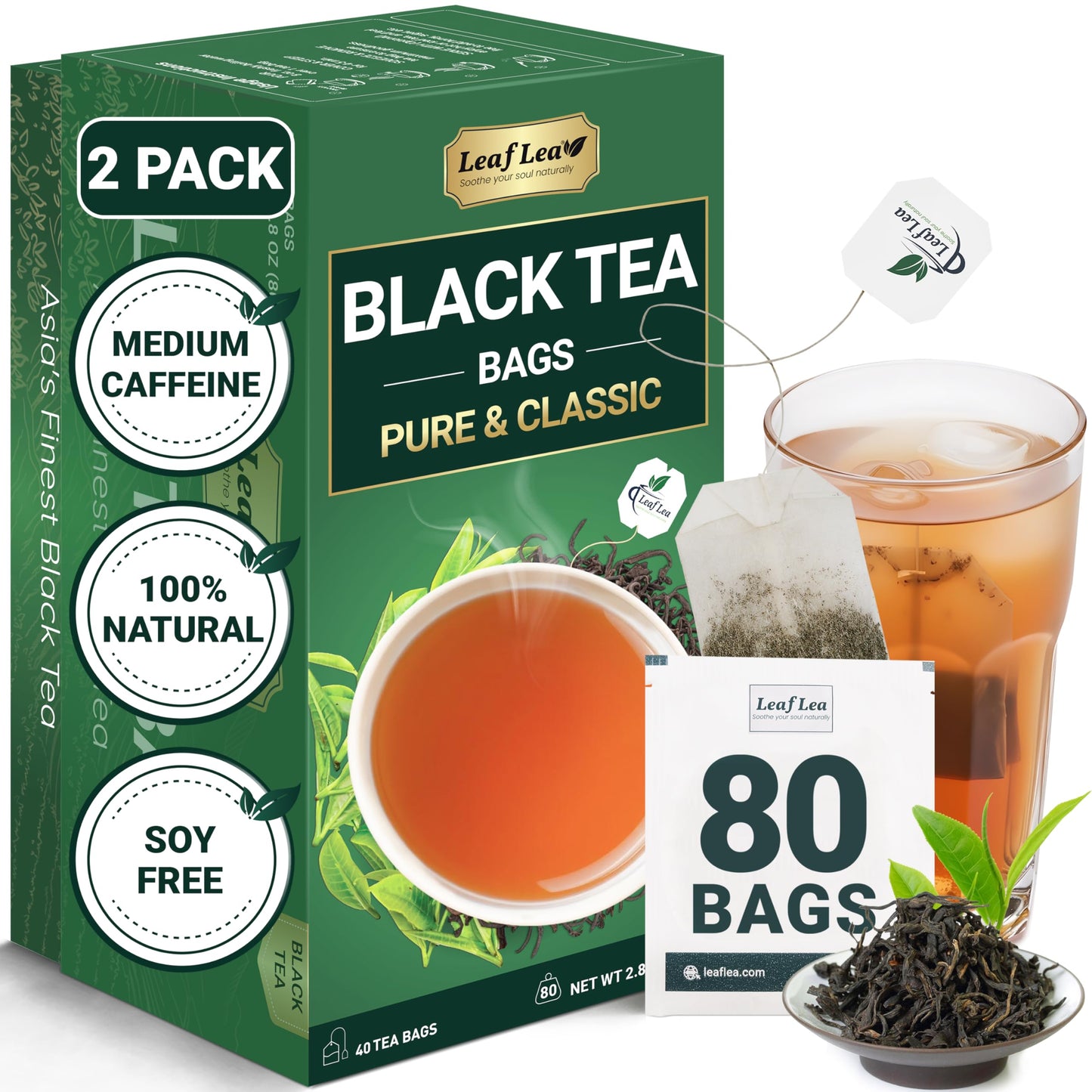 Black Tea - 80 Tea Bags (Pack of 2)