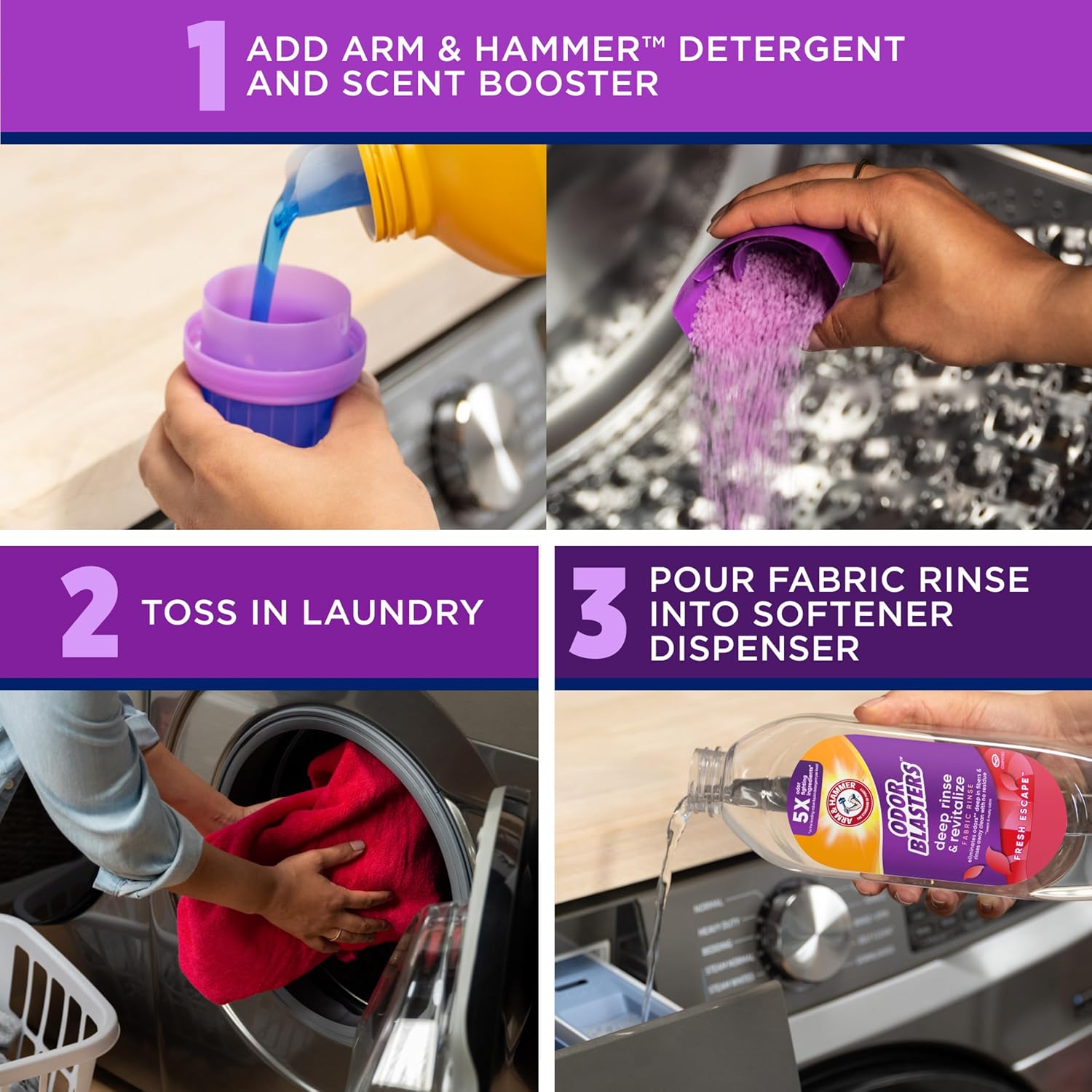 ARM_&_HAMMER_Odor_Blasters_Deep_Rinse_and_Revitalize_Fabric_Rinse,_Laundry_Additive,_Eliminates_Sweat_and_Musty_Odors,_Fresh_Escape_Scent,_50_fl_oz