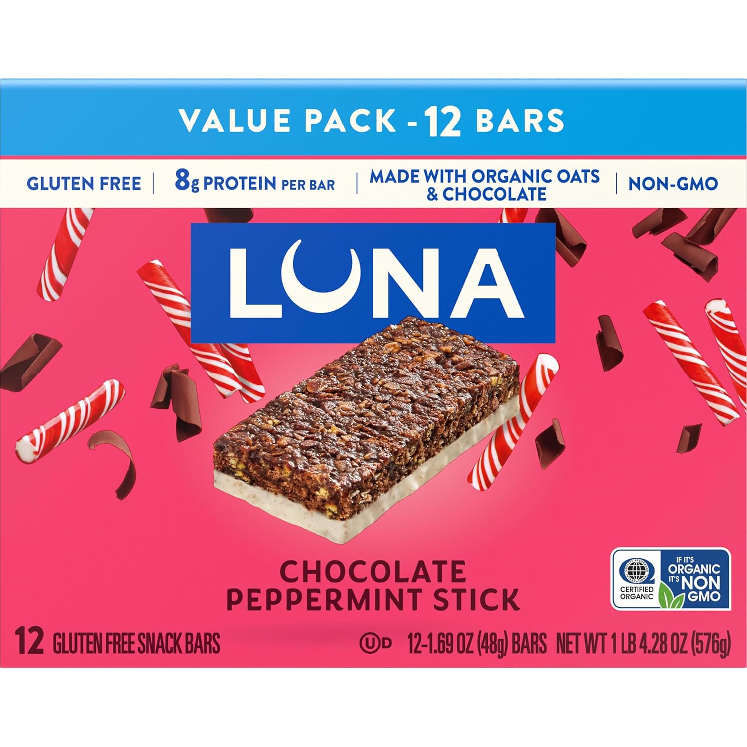LUNA_Bar_-_Chocolate_Peppermint_Stick_Flavor_-_Gluten_Free_Snack_Bars_-_Non-GMO_-_Protein_Bars_-_Made_with_Organic_Oats_-_Value_Pack_(12_Pack)