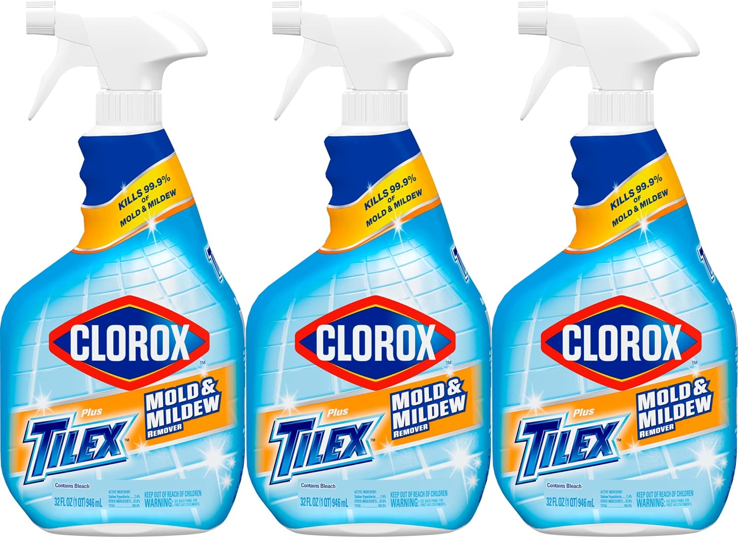 Clorox_Plus_Tilex_Mold_and_Mildew_Remover_with_Bleach,_Spray_Bottle,_32_Fluid_Ounces,_Unscented,_Pack_of_3