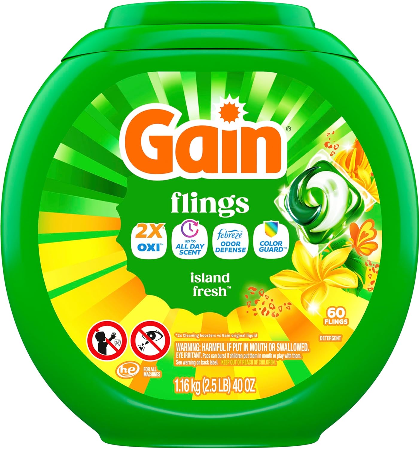 Gain_Flings_Liquid_Washing_Detergent_Pacs_with_Odor_Defense_+_Color_Guard,_Island_Fresh_Scent,_4-In-1_Liquid_Laundry_Detergent_Pods,_Clean_&_Fresh,_60_Count_(Packaging_May_Vary)