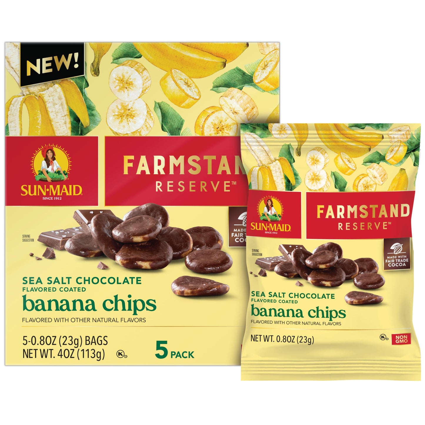 Sea Salt Chocolate Coated Banana Chips