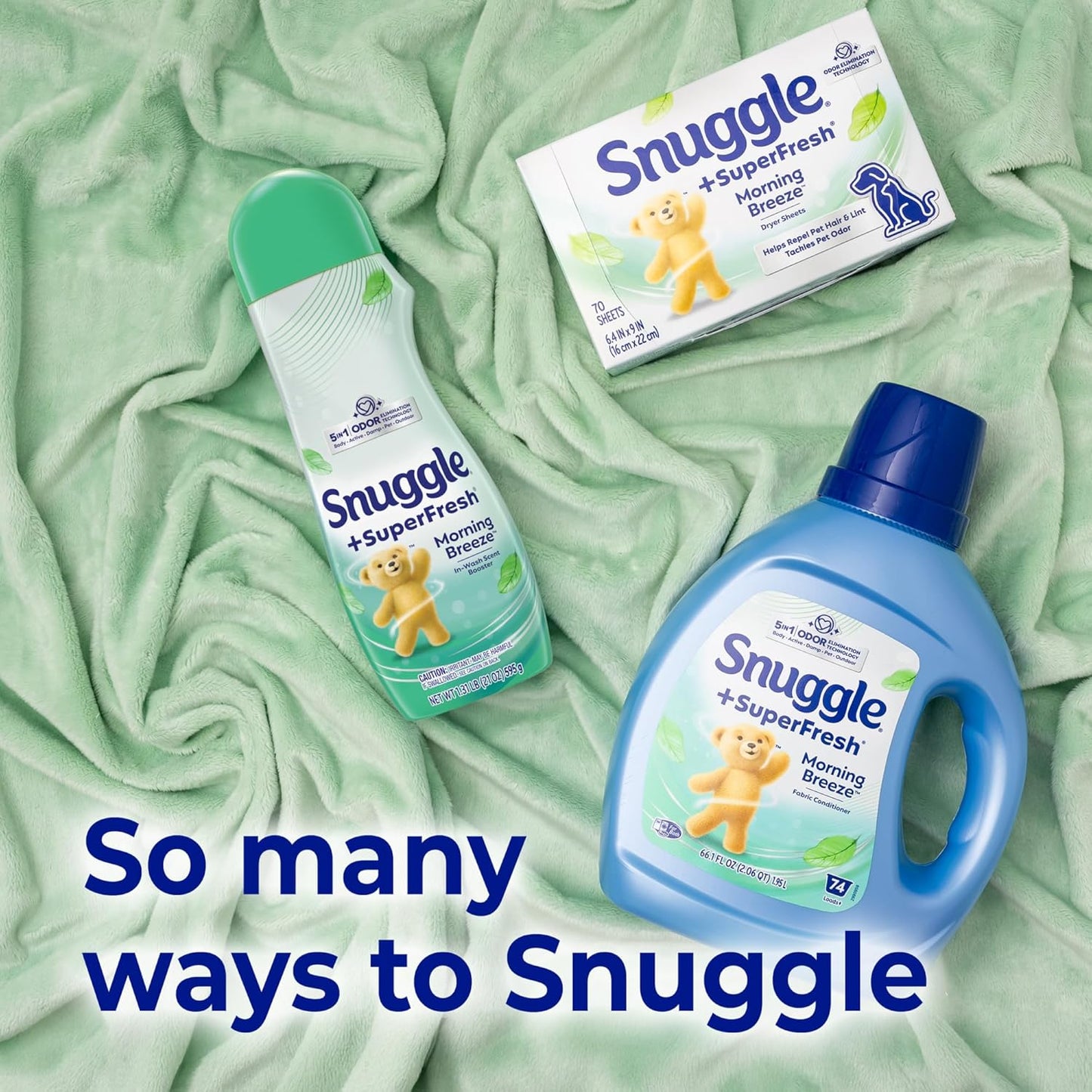 Snuggle_SuperFresh_Fabric_Softener_Dryer_Sheets,_200_Count,_Morning_Breeze,_Long-Lasting_Fresh_&_Clean_Scent,_Tackles_Pet_Odor,_Helps_Repel_Pet_Hair,_Reduces_Static_&_Fights_Wrinkles,_HE_Safe