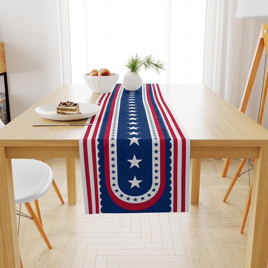 OHOME_4th_of_July_Decorations_-_Patriotic_USA_Stars_Table_Runner_for_Home_|_Memorial_Day_Decorations_-_Fourth_of_July_Accessories_Decor_Party_Supplies_Indoor_Outdoor_-_250_Anniversary_USA_Merchandise