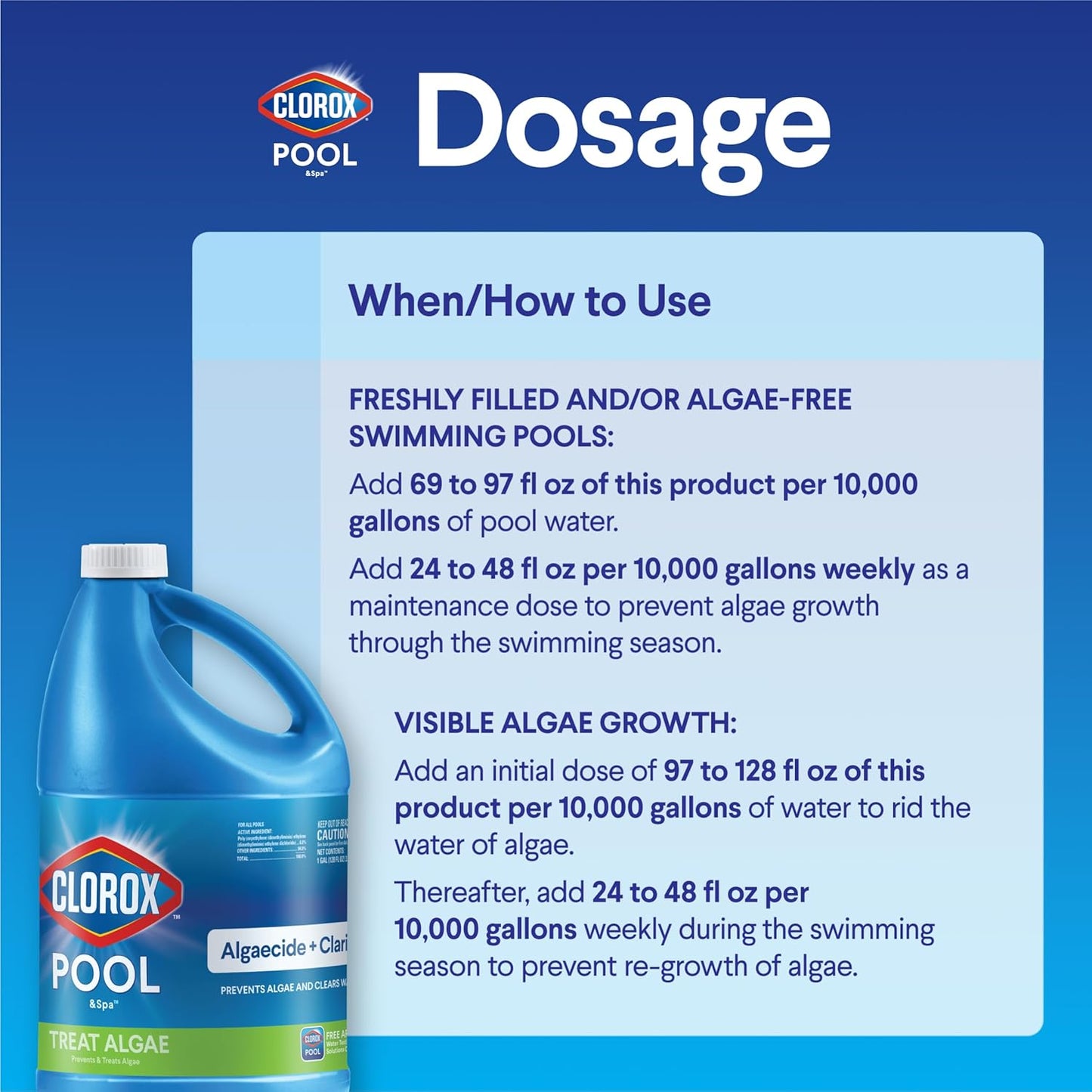 Clorox®_Pool&Spa™_Swimming_Pool_Algaecide_and_Clarifier,_Prevents_and_Treats_Pool_Algae,_Clears_Water,_128_Fl_Oz_(Pack_of_1)