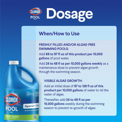 Clorox®_Pool&Spa™_Swimming_Pool_Algaecide_and_Clarifier,_Prevents_and_Treats_Pool_Algae,_Clears_Water,_128_Fl_Oz_(Pack_of_1)