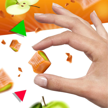 Caramel_Cubes_Candy_|_1_Pound_Bag_-_Approx._75_Count_|_Green_Apple_Filling_|_Individually_Wrapped