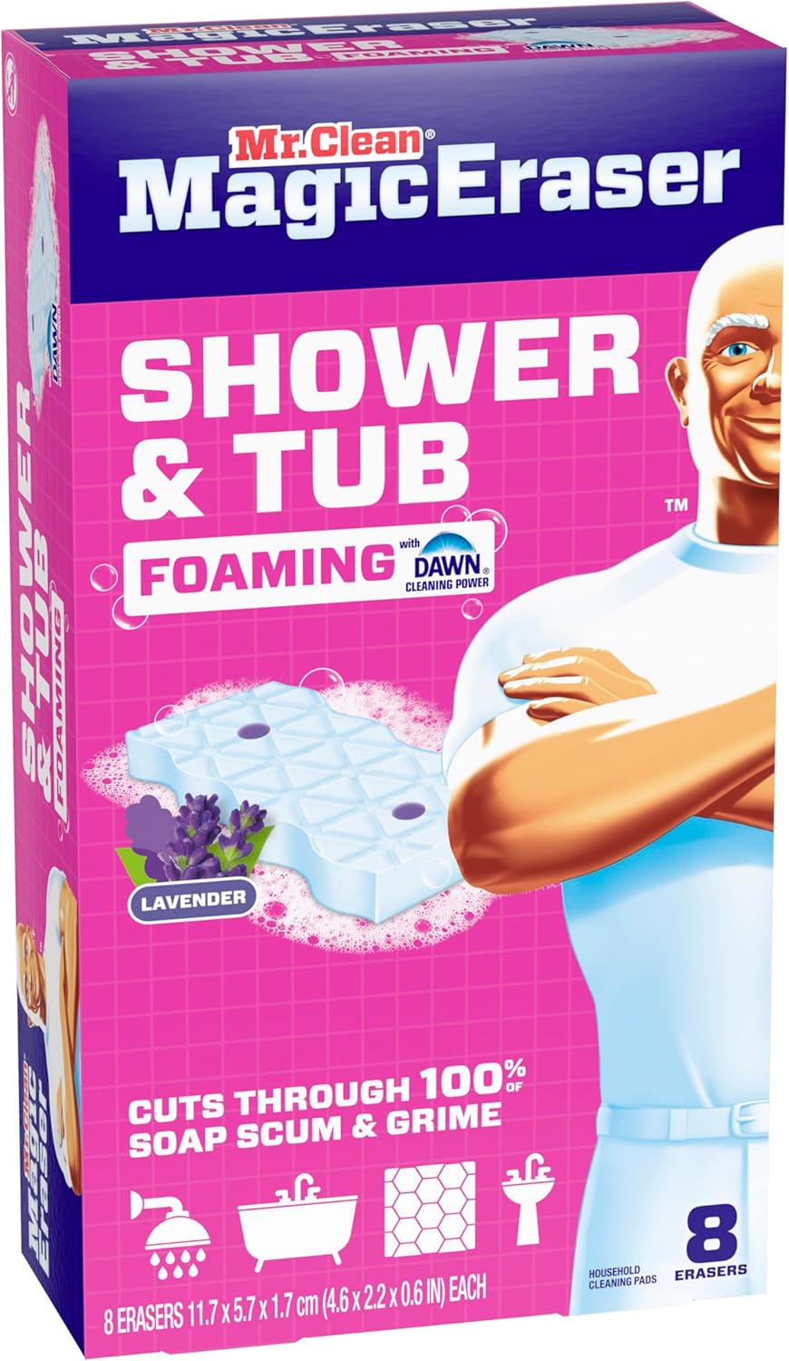 Mr._Clean_Magic_Eraser_Sponge,_Bathroom,_Shower,_Tub_Cleaner,_Soap_Scum_Remover,_Bathroom_Cleaning_Supplies,_Dawn_Cleaning_Power_with_Lavender_Scent,_Shower_&_Tub,_8ct