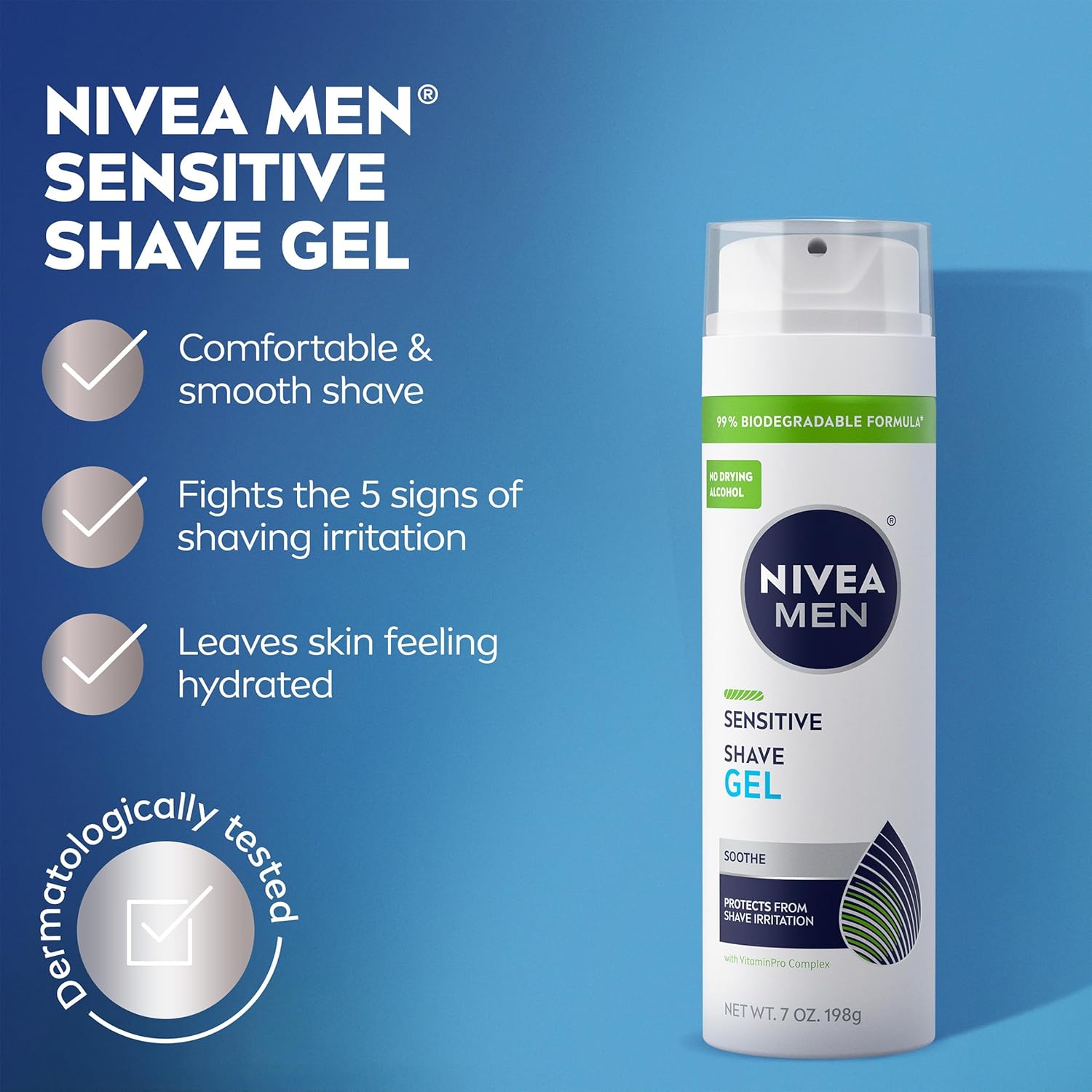 NIVEA_MEN_Sensitive_Shave_Gel,_Shaving_Gel_for_Men_with_Sensitive_Skin,_Enriched_with_VitaminPro_Complex,_7_Oz_Can,_Pack_of_3