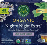 Traditional Medicinals Organic Nighty Night Extra Tea With Valerian Root for Relaxation, 16 Tea Bags (Pack of 1)