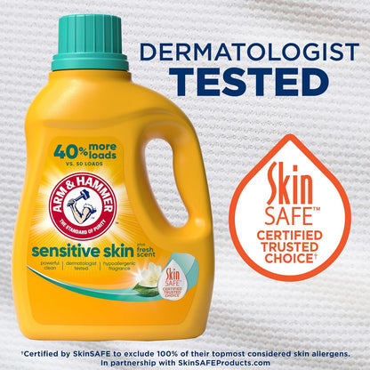ARM_&_HAMMER_Sensitive_Skin_Liquid_Laundry_Detergent,_Fresh_Scent,_105_fl_oz,_105_Loads