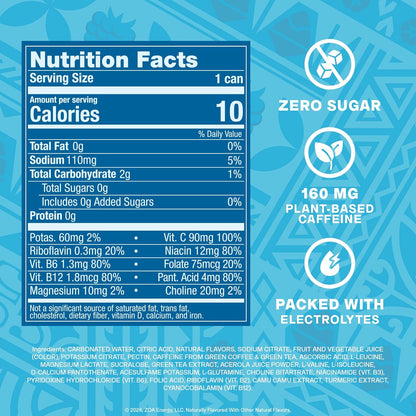 ZOA_Sugar_Free_Energy_Drink_with_Electrolytes,_Blue_Raspberry_Shave_Ice,_Vitamin_C,_B_Vitamins_+_Amino_Acids,_160_mg_Green_Tea_Caffeine,_Zero_Sugar,_12_oz_Cans,_12_Pack
