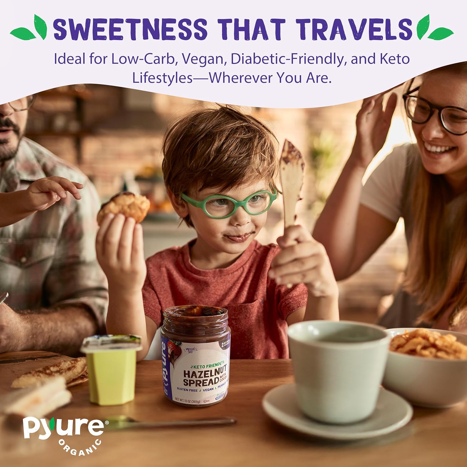 Pyure_Keto_Hazelnut_Chocolate_Spread_|_Sugar-Free,_Low_Carb,_Vegan_Nutella_Alternative_|_2g_Net_Carbs,_Gluten-Free,_Peanut-Free,_Plant-Based,_Non-GMO,_Keto_Snack,_Vegan_Sweets_|_13_oz_Jar