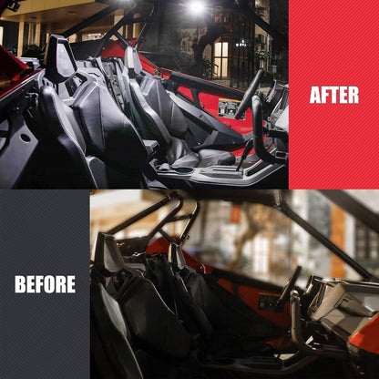 KEMIMOTO_UTV_Dome_Light_Roll_Bar_Cage_Mount_Interior_Lights_Compatible_with_Polaris_RZR_Can_Am_Talon_Kawasaki_Golf_Cart_Boat_Off-Road-Work_for_1.5_in-2.0_in_Ironwork_1-Pack