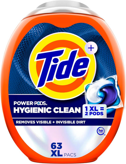 Tide_Hygienic_Clean_Power_PODS_Laundry_Detergent_Pacs,_Original_Scent,_63_Count,_Removes_Visible_and_Invisible_Dirt