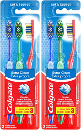 Colgate Extra Clean Toothbrush, Medium Toothbrush for Adults