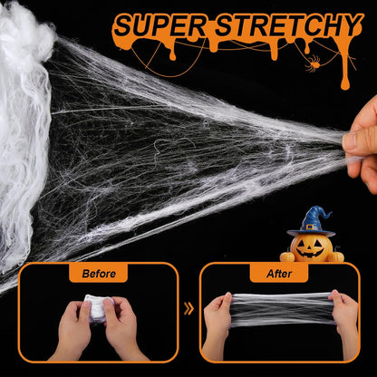 Land_Guard_200_sqft_Spider_Web,_Bonus_with_10_Artificial_Spiders,_Fabric_Spider_Webbing,_Cobweb_Halloween_Decor_for_Indoor_and_Outdoor_Party_Supplies