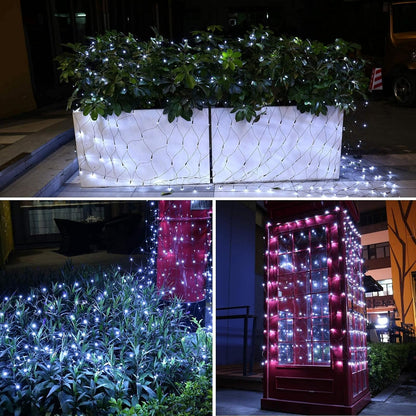 iBaycon_4ft_x_6ft_Christmas_Net_Mesh_Lights,_8_Modes_Timer_Connectable_Waterproof_Christmas_Lights_for_Trees,_Bushes,_Wedding,_Garden,_Outdoor_Decorations_(White,_1PACK)
