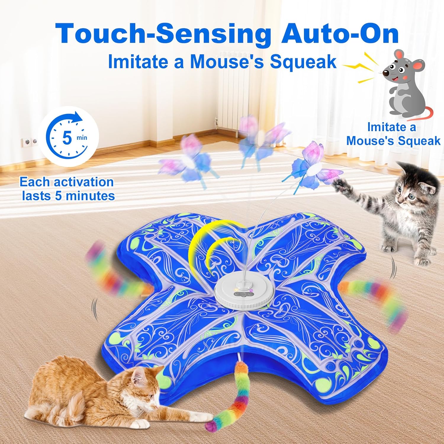 Interactive_Cat_Toys_for_Indoor_Cats,[Newly_Upgraded]_Rechargeable_Touch_Activated_Hide_and_Seek_Kitten_Toys_for_Bored_Indoor_Adult_Cats_with_Fluttering_(Blue)